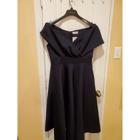 QUIZ Women's BARDOT Skater Midi DRESS SIZE 10 NWT - Picture 1 of 14